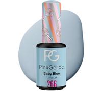 Pink Gellac Pintauñas Semipermanentes - 266 Baby Blue 8 ml - Esmalte Semipermanente Para Uñas - Para Lámpara LED - Aplicación Fácil - Uñas de Calidad por 14 Días - Vegano y Hecho en Países Bajos