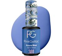 Pink Gellac Pintauñas Semipermanentes - 301 Azure Blue 8 ml - Esmalte Semipermanente Para Uñas - Para Lámpara LED - Aplicación Fácil - Uñas de Calidad por 14 Días - Vegano y Hecho en Países Bajos