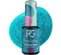 Pink Gellac Pintauñas Semipermanentes - 366 Fortune Blue 8 ml - Esmalte Semipermanente Para Uñas - Para Lámpara LED - Aplicación Fácil - Uñas de Calidad por 14 Días - Vegano y Hecho en Países Bajos