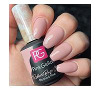 Pink Gellac Rubber Base Cover Blushed Pink Gel Esmalte de uñas 15 ml para lámpara UV LED | Shellac Gel Nail Polish for UV Nail Lamp | LED Uñas Gel Gel Gel de uñas