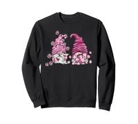 Pink GNOME Couple In Heart Lights Funny Valentines Love Sudadera