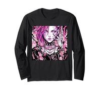Pink Haired Cyberpunk Anime Girl Aesthetic Manga Style Manga Larga