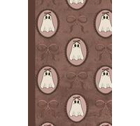 Pink Halloween Ghosts Diary Little Spooky And Magical: Halloween Cute And Funny Notebook With Cream Paper Collage Cover
