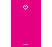 Pink Hardcover Notebook - Dotted Pages - 8.5 x 5.5 Inch - Pixel Heart: Perfect for notes, sketches, journaling, and creative projects