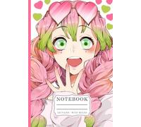 Pink Heart Dreamer Aesthetic Notebook: Kawaii Manga Style Female Portrait with Heart Sunglasses for Daily Planning and Journaling