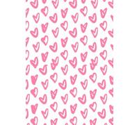 Pink Hearts Notebook - Cute and Romantic 100-Page Lined Journal: Ideal for notes, writing, or as a thoughtful gift for Valentine’s Day, birthdays, Christmas, or daily use