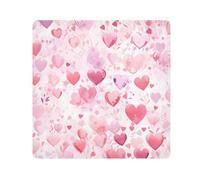 Pink Hearts - Paño autoadhesivo mágico para cámara de lentes, protector de lentes, bolsa de maquillaje, 13.8 x 13.8 pulgadas, multicolor, 13.8x13.8in, moderno
