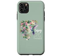 Pink Hummingbird Enjoy The Little Things Humming Bird Sage Carcasa para iPhone 11 Pro MAX