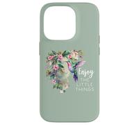 Pink Hummingbird Enjoy The Little Things Humming Bird Sage Carcasa para iPhone 14 Pro