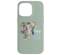 Pink Hummingbird Enjoy The Little Things Humming Bird Sage Carcasa para iPhone 14 Pro MAX