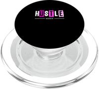 Pink Hustle Harder Pink Graphic PopSockets PopGrip para MagSafe