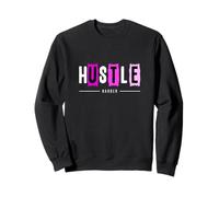 Pink Hustle Harder Pink Graphic Sudadera
