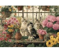 Pink Hydrangea 5000 Piece Jigsaw Puzzles for Adults, Colourful, Challenging & Brainteasing Adult Puzzles 5000 Pieces Cat, Fun jigsaws for The Whole Family 61x41 Inch