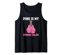 Pink Is My Power Color Concientización sobre el cáncer de Mama Camiseta sin Mangas