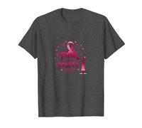 Pink Is My Power Color - Soporte para la concienciación sobre el cáncer de Mama Camiseta, Hombre, Jaspeado Oscuro, 6XL