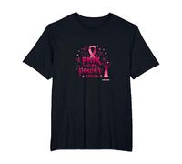 Pink Is My Power Color - Soporte para la concienciación sobre el cáncer de Mama Camiseta, Hombre Tallas Grandes, Negro, 3X Alto