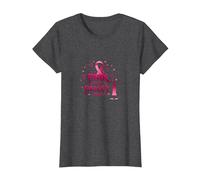 Pink Is My Power Color - Soporte para la concienciación sobre el cáncer de Mama Camiseta, Mujer, Jaspeado Oscuro, XL