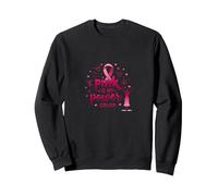 Pink Is My Power Color - Soporte para la concienciación sobre el cáncer de Mama Sudadera, Unisex para Adultos, Negro, S