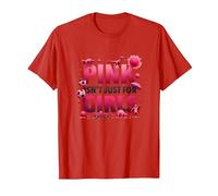 Pink Is Not Just For Girls Pink Boys Dinosaur Soccer Fun Camiseta, Hombre, Rojo, L
