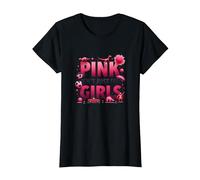 Pink Is Not Just For Girls Pink Boys Dinosaur Soccer Fun Camiseta, Mujer, Negro, M