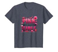 Pink Is Not Just For Girls Pink Boys Dinosaur Soccer Fun Camiseta, Niños, Azul Jaspeado, 2 años