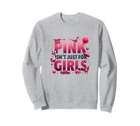 Pink Is Not Just For Girls Pink Boys Dinosaur Soccer Fun Sudadera, Unisex para Adultos, Gris Jaspeado, S
