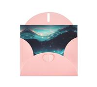 Pink JKIEGOQ - Tarjeta de felicitación con estampado de estrellas de ciencia ficción de 10 x 15 cm para Navidad, día de San Valentín, boda, tarjetas de invitación de fiesta