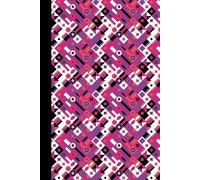 Pink Journal Notebook Modern Aesthetic: 120 Lined pages with polka dot endpages, 6 x 9, school, office supplies, self care, diary, gift