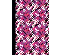 Pink Journal Notebook Modern Aesthetic Hardcover: 120 Lined pages with polka dot endpages, 6 x 9, school, office supplies, self care, diary, gift