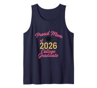 Pink Joy - Arte de graduación de mamá Orgullosa Camiseta sin Mangas