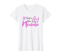 Pink Just a Girl Who Loves Nevada Cute Nevada Girl Camiseta