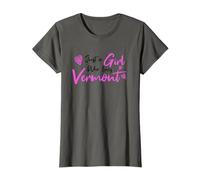 Pink Just a Girl Who Loves Vermont, Cute Vermont Girl Camiseta