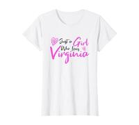 Pink Just a Girl Who Loves Virginia Cute Virginia Girl Camiseta