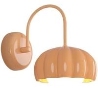 Pink Kids Bedroom Orange Flower Shade Nordic Mid Century Light with Milk White Dimming Children Wall Lamp for Girls Nursery Living Room Stairs(Or
