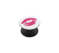 Pink Kiss Mark - Pintalabios PopSockets PopGrip Adhesivo
