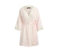 Pink Lace-Trim Satin Robe XL