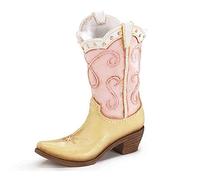 Pink Ladies Cowboy Cowgirl Boot Vase - Great Western Country Home Accent !! by Burton & Burton