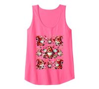 Pink Ladybug Accessories For Girls With Cute Spring Gnome Camiseta sin Mangas