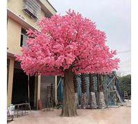 Pink Large Cherry Blossom Tree, UV-Resistant Fake Sakura, Customizable Size Floral Decor for Event & Photo Booth(5 * 5M)