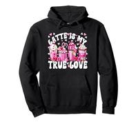 Pink Latte Mug Set True Love For Women Valentines Coffee Sudadera con Capucha
