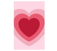 Pink Layered Heart Aesthetic Hardcover Journal: Lined Notebook for Valentine's Day, Self-Love, Gratitude, or Daily Journaling (6x9 in)
