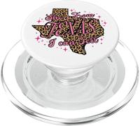 Pink Leopard Ella es de Texas I Can Tell PopSockets PopGrip para MagSafe