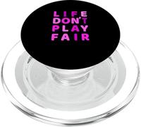 Pink Life Don't Play Fair Pink Graphic PopSockets PopGrip para MagSafe