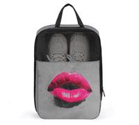 Pink Lips Kissing Gesture Street Art - Bolsa de zapatos para viajes, uso diario, bolsa de almacenamiento antipolvo para zapatos de golf