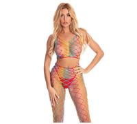 Pink Lipstick Body de Dos Piezas Rain Or Shine, Arco Iris