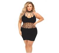 Pink Lipstick Vestido Negro (Queen Size) - Marca EAN: 0196018576986