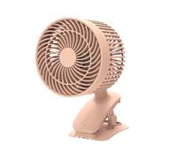 (Pink)Mini Desktop Clip Fan 3-speed Mute With Strong Wind Rotating For Home Bedroom