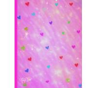 Pink Mini Hearts, 150 Lined Page, 8x11 Page, Notebook Perfect For School, Learning And Note-Taking: Created With Hand-Drawn Art By: Artist Mary Elisabeth Linder @ MaryEMade