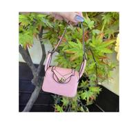 (Pink)Mini Lindy Cartera Accesorio para Estuche Soporte con Paquete de Uso Versátil Llavero Colgante