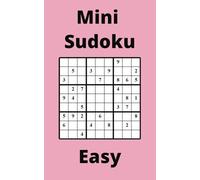 Pink Mini Sudoku Book, 9x9 Puzzles, 250 Pages, 5x8, Easy